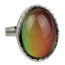 Einstellbare Oval Magic Farbwechsel Emotion GefÃ¼hl Stimmung  Ring Band Geschenk