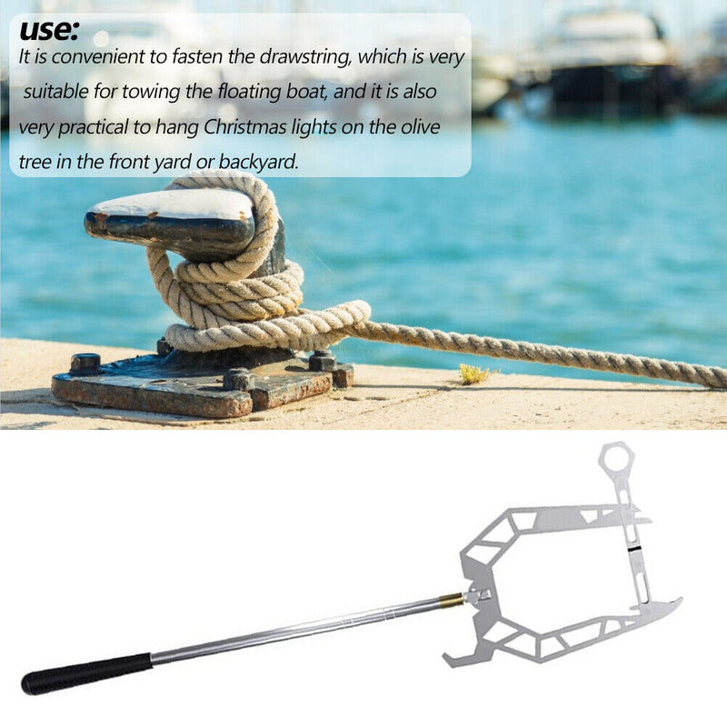 Multi-Purpose Mooring Rope Boat Dock Hook Long-distance Threader (B Hook) Newly