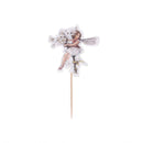 Birthday Angel Sticks Flower Theme Cupcake Decoration Fairy Girls Cake Topper