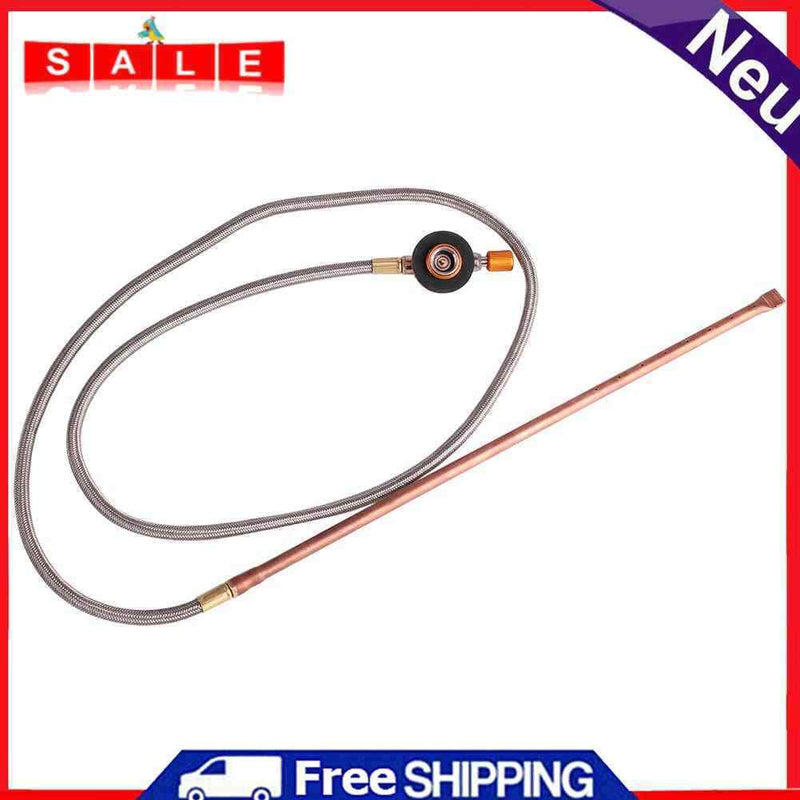 Dreamitpossible Outdoor Camping Picnic Stove Head Flat Gas Tank Copper Long Ko