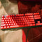 104pcs Universal Mechanical Keyboard Keycaps PC Bakclit Key Cap Set (Red)