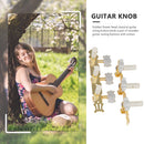 2x Guitar String Tuning Pegs with Screws Head Knobs Guitar Machine Tuner Newly