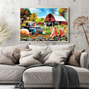 DIY Poultry Grassland Rhinestone Picture Full Round Diamond Mosaic Painting K
