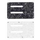 Double-Groove Guitar Back Plates Cover Guitar Anti-Scratch Plate (Black)