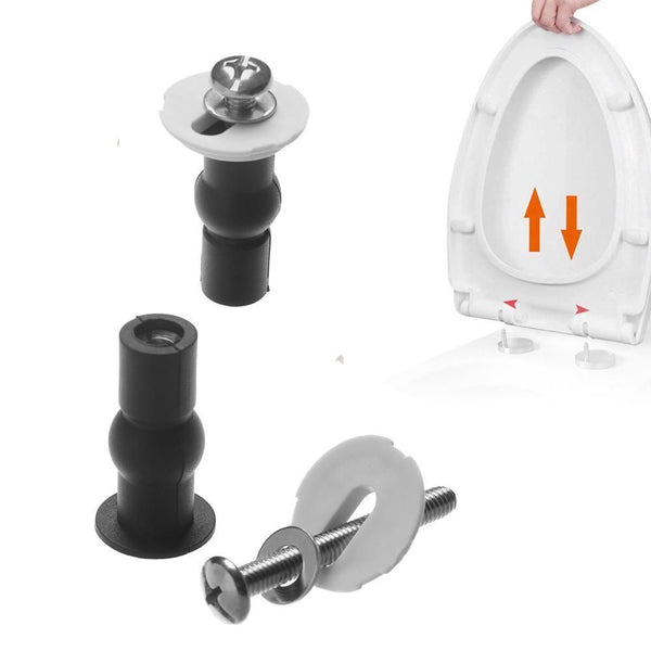 Easy Installation Bolts Bathroom Nut Toilet Seat Hinges Fixing Screws