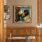 Morning Rooster Oil Paint By Numbers DIY Handpainted on Canvas Wall Art Pic
