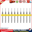 10pcs Circuit Board PCB Drill Bits Tungsten Steel Twist Drill Bits (0.7mm) Newly