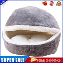 Soft Cat Waterproof Nest Washable Pet Cute Hamburger Bed Kennel Mat (Gray)