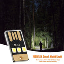 10pcs Portable Mini Ultra-thin Mobile USB LED Ambient Lamp Camping Night Light