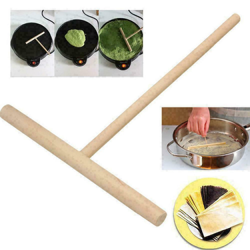 1Pcs Kitchen Accessories T-Shaped Pancake Utensils Tools P6S2 Crepe E9R3 G9Q0