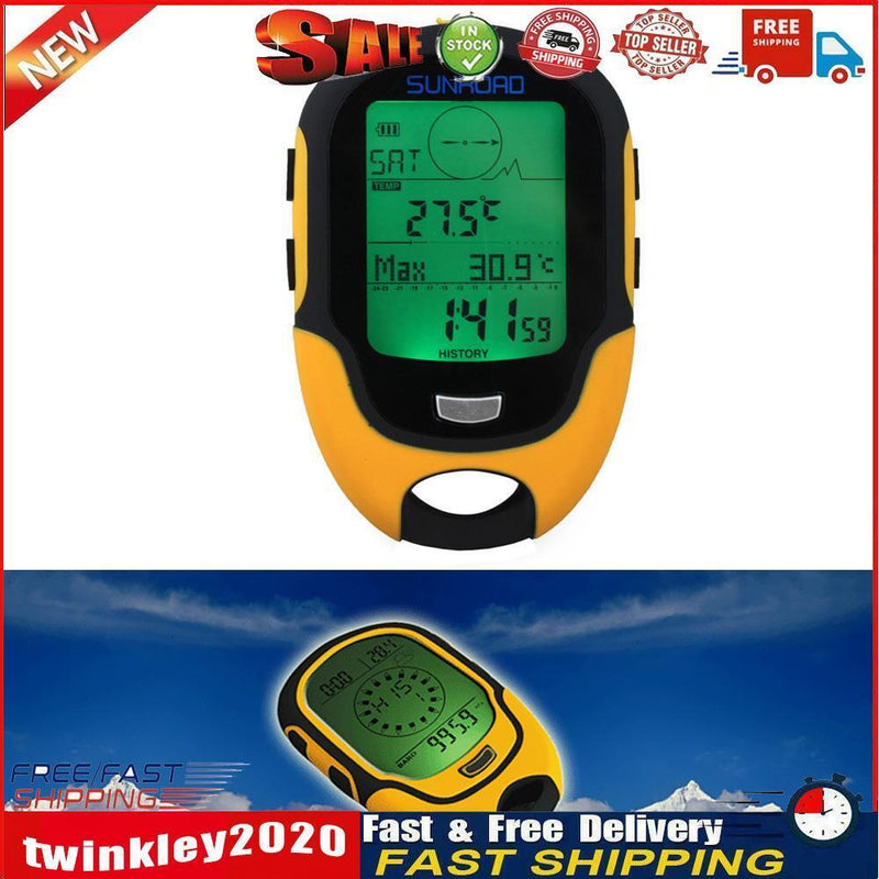 Waterproof FR500 Multifunction LCD Digital Altimeter Barometer Compass  Newly