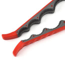 4 in 1 Lid Jar Opener Nonslip Can Bottle Opener Kitchen Tool (Red Gray)