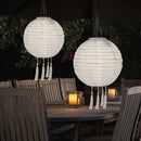 #A Practical Solar Lanterns Nylon Cloth Outdoor Hanging Garden Yard Decor
