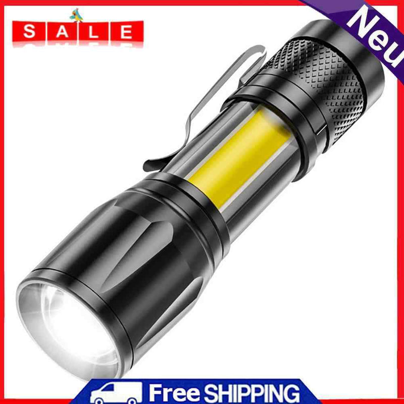 USB Rechargeable Built - in Battery Flashlight Plastic Home Night Lantern Torch