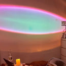 USB Projector Lamp Egg Crystal Atmosphere Night Light Home Decor (Rainbow) Newly