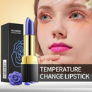 Magical Discoloration Blue-Rose Temperature Changing Lipstick Waterproof Gifts`
