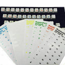 Russian Transparent Waterproof Stickers For PC Laptop Q2V9 Letter W1K5 W1V5