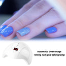 UV Nail Polish Lamp 36W LED Gel Dryer Curing LCD Manicure Tools (White) Newly