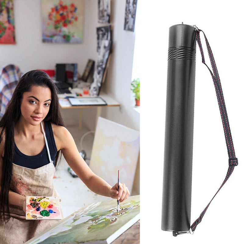 Flexible Plastic Telescopic Document Painting Drawing Art Paper Storage Tube Box