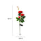 IP65 Waterproof Solar Powered 3 LED Rose Light Garden Ground Lamp (Red) Newly