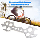 15 in 1 Bicycle Wrench 5-17mm Bicycle Spoke Wrench Steel Install Repair Tool Kit
