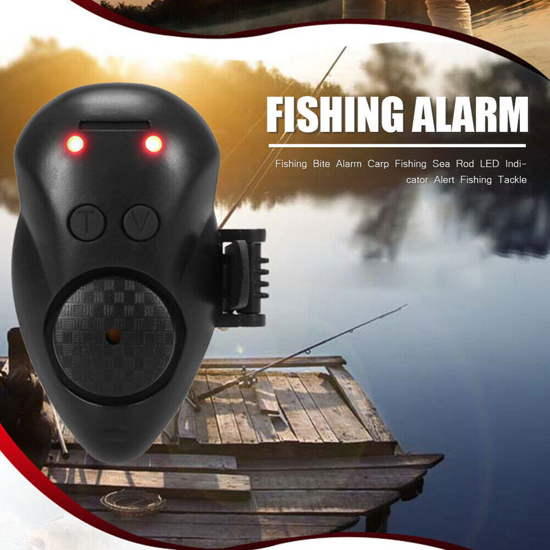 Fishing Bite Alarm Casting Sea Rod Carp Night Fishing LED Flash Light Bite Alert