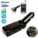 LCD Car Kit Bluetooth FM Transmitter MP3 Player 3.5mm Handsfree B2S7 USB G7Z1