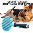 Cat Grooming Brush Self Cleaning Tangles Easily Removes Mats Slicker Brush Newly
