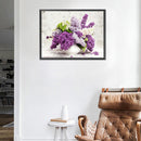 5D Diamond Painting DIY Lavender Partial Round Drill Mosaic Picture Wall De