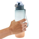 1000ML Plastic Water Bottle with Handle One-button Lock Space Cup (Blue) Newly
