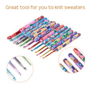 12pcs Soft Pottery Hooks Knitting Needles Set for Weave Sewing Needles