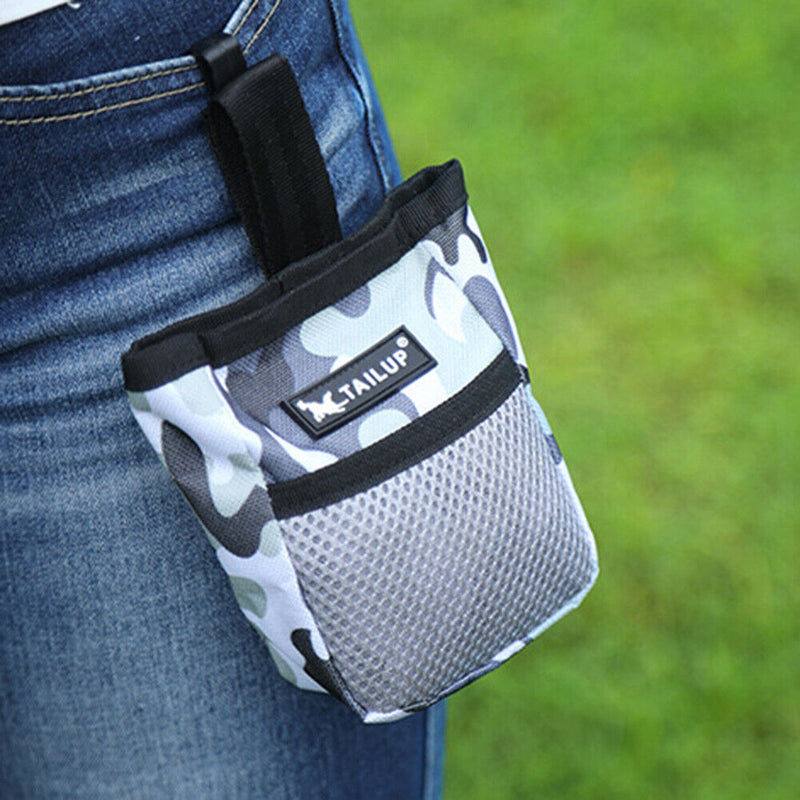 Portable Training Dog Snack Bags Outdoor Feed Storage Pouch (Camouflage) Newly