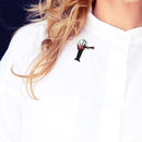 Music Performer Pins Badges Enamel Fashion Brooch Jacket Lapel Ornaments Gift
