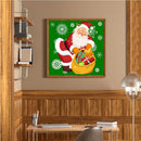 Paint By Numbers Kit DIY Christmas Santa Colouring Oil Picture Ornament