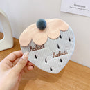 Corduroy Hair Clips Cute Hairpins Korean Strawberry Barrettes for Women Girls