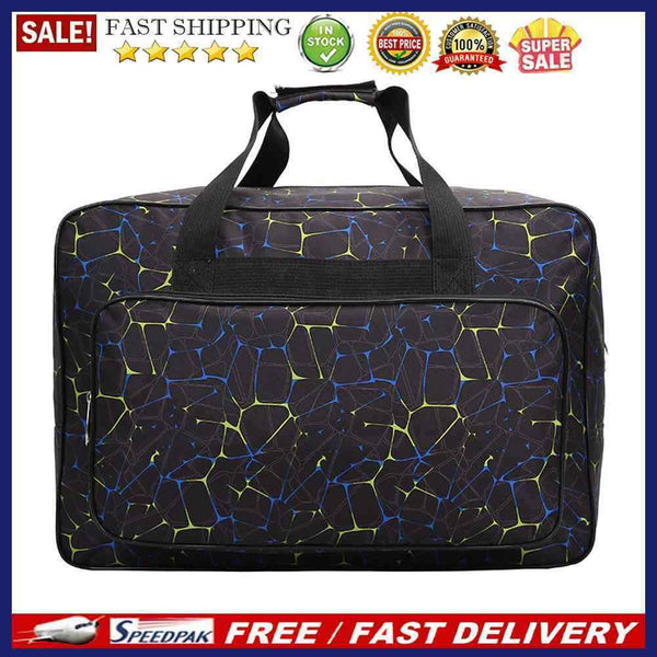 Unisex Large Capacity Travel Sport Portable Tote Sewing Machine Bags(Black)