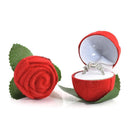 Dreamitpossible Red Rose Ring Box, Flocked, Jewelry Box for High