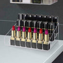 Acrylic Lipstick Organizer Holder Stand 40 Slot Cosmetic Makeup T4W4 Case E6B4