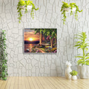 5D DIY Full Round Diamond Painting Landscape Rhinestone Picture Kits Wall Art