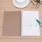 2pcs Retro Spiral Coil Grid Sketchbook Notebook Diary Journal Student Me