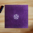 2x Velvet Pentagram Altar Tarots Tablecloth with Bags Divination Astrology To