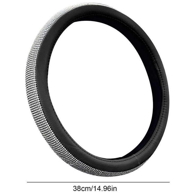 Bling Steering Wheel Cover - Rhinestone Car Wheel Protector with Crystal Diamond