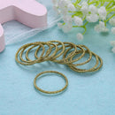 12 Colors 10pcs/Card 3cm Child Candy Colors Rubber Bands Headwear (Yellow)