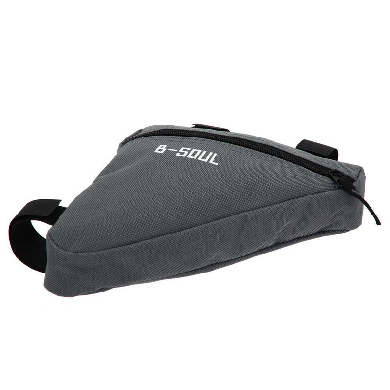 Triangle Cycling Bike Bicycle Front Tube Frame Pouch Bag(Gray) A