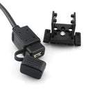 Motorcycle 2.1A USB Charger Power Adapter with Inline Fuse for Phone Tablet