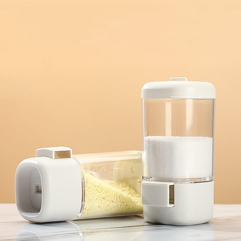 Salt Control Bottle Press Quantitative Seasoning Jar BBQ Limit Salt Shaker