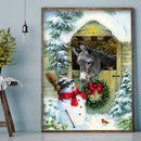 5D DIY Diamond Painting Christmas Horse Full Round Drill Mosaic Art Picture K