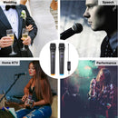 V-102 2pcs Wireless Microphone KTV Player Singing Speech Mic with Receiver