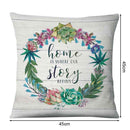 Non-fading Wreath Printed Pillowcases Square Cleanable Sofa Car Cushion Covers