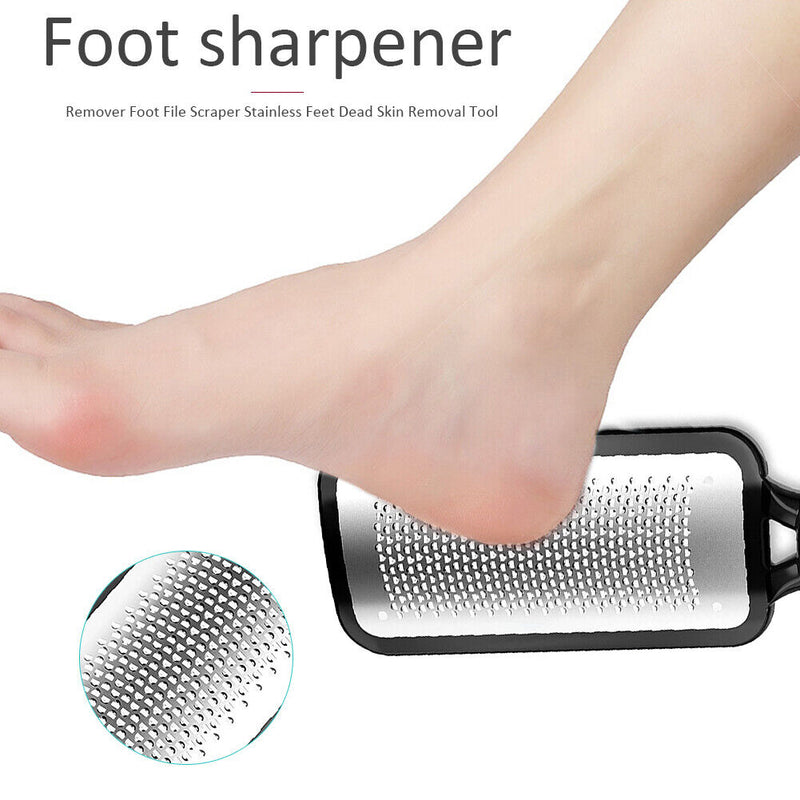 Stainless Steel Foot Scrubber Rasp Callus Remover Care Pedicure File Tool